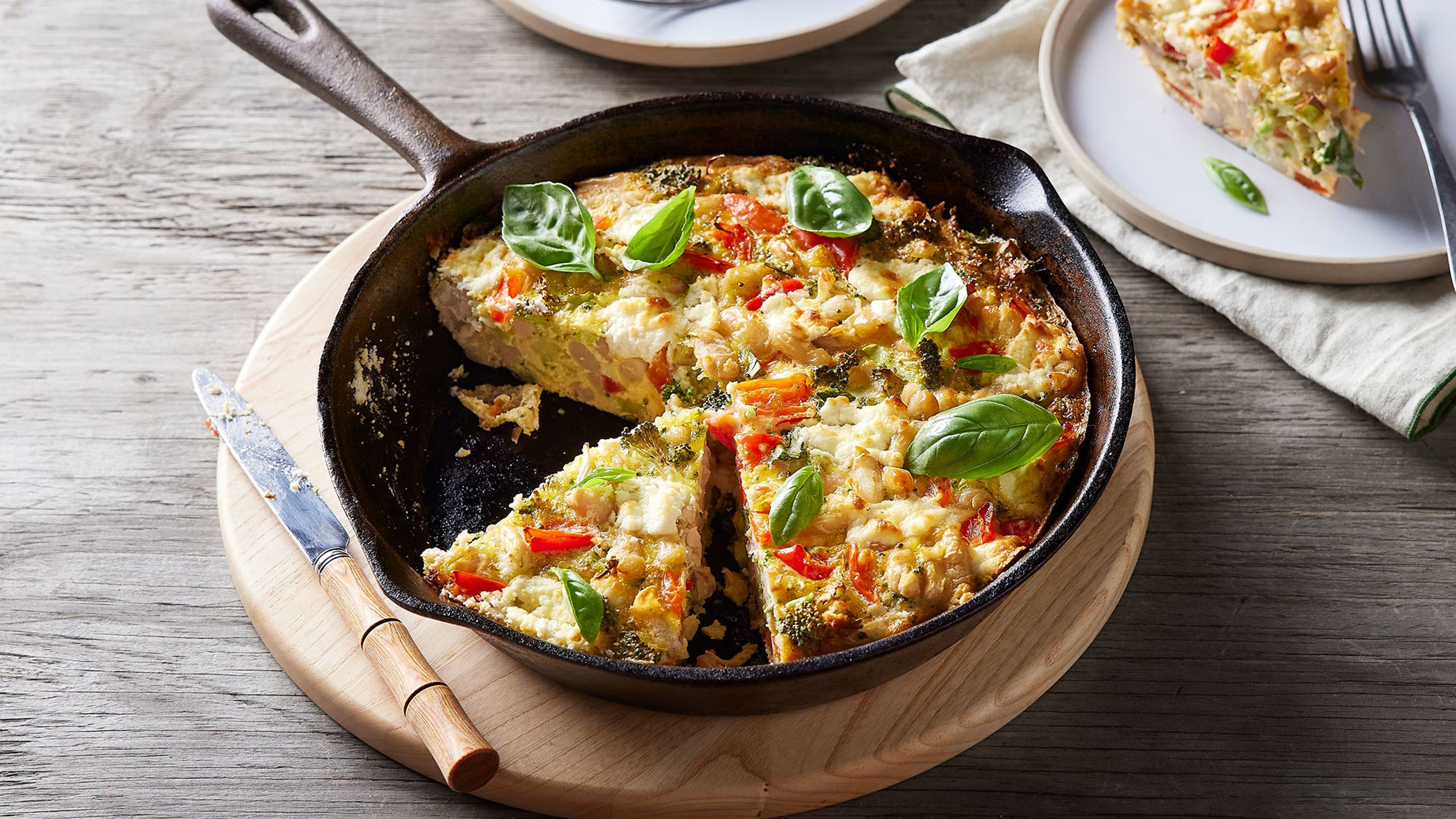Dan's Vegetable Frittata with Goat’s Cheese