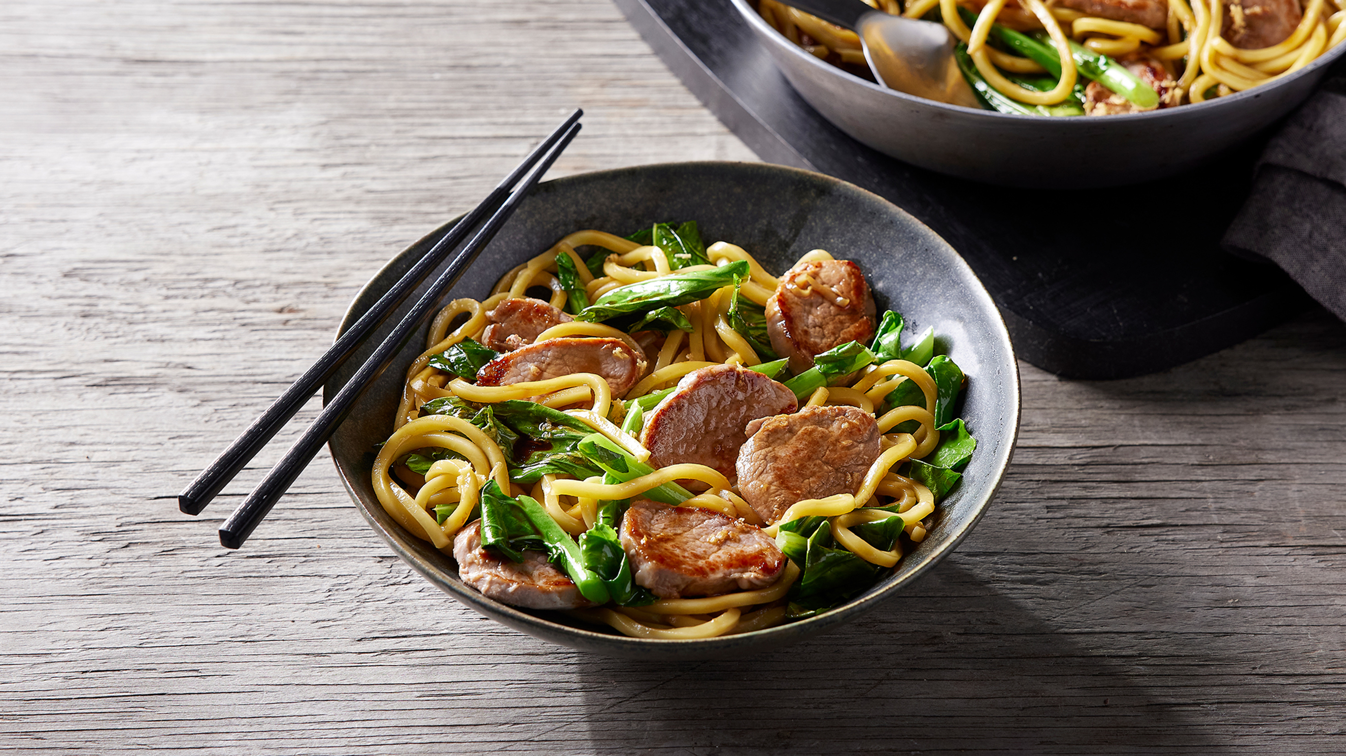5-ingredient Pork & Noodle Stir-fry