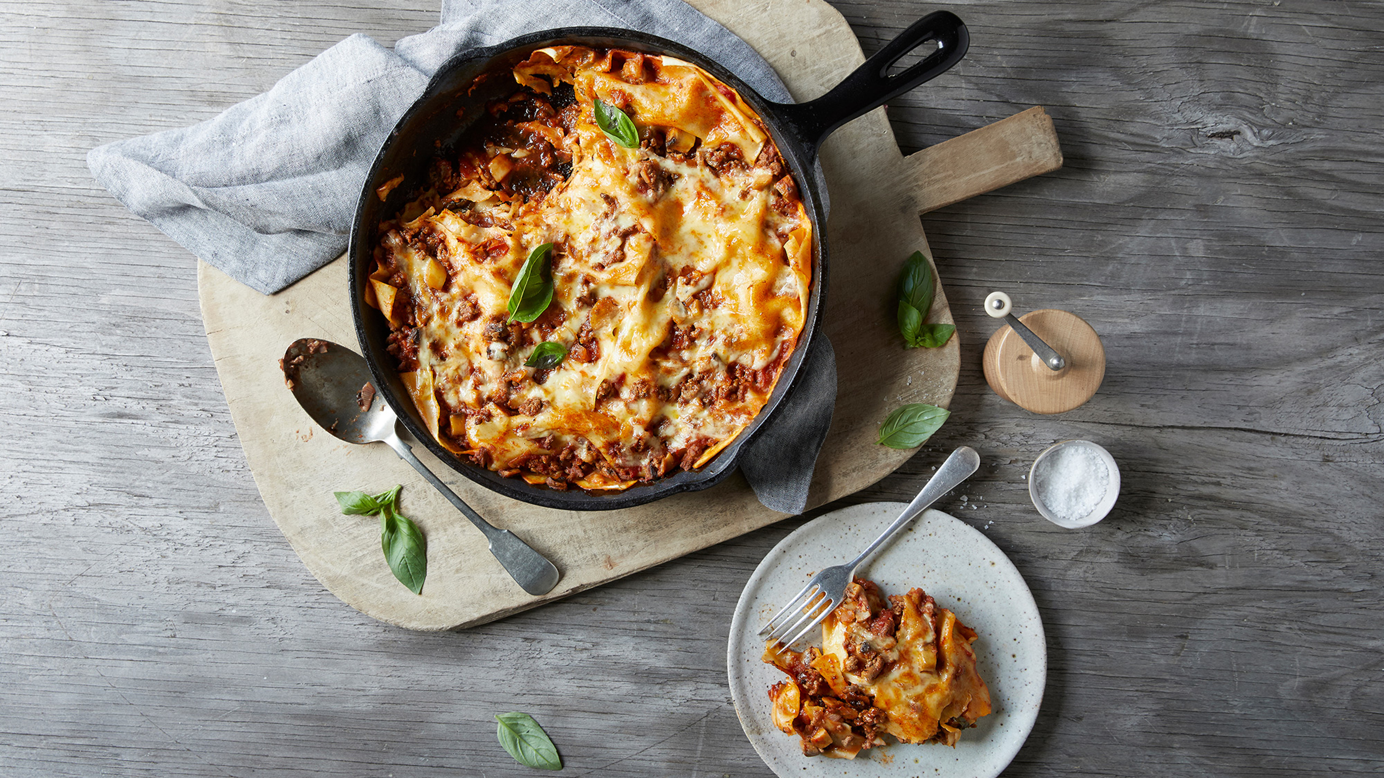 One-pan Beef & Mushroom Lasagne