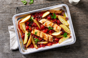 Italian-style Fish & Potato Tray Bake