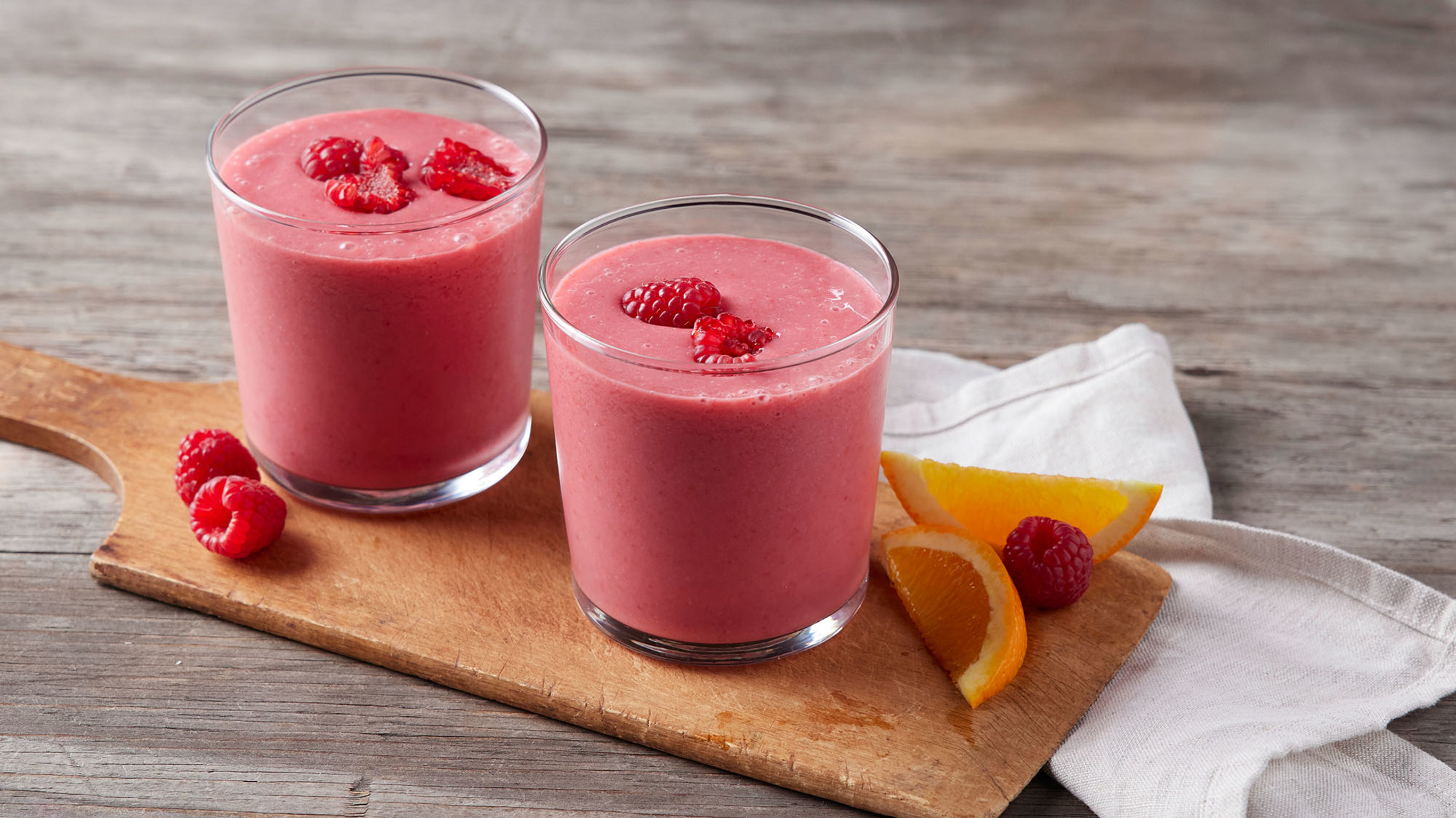 The Orange Berry Smoothie from the Centr app, which is rich in collagen-boosting nutrients.