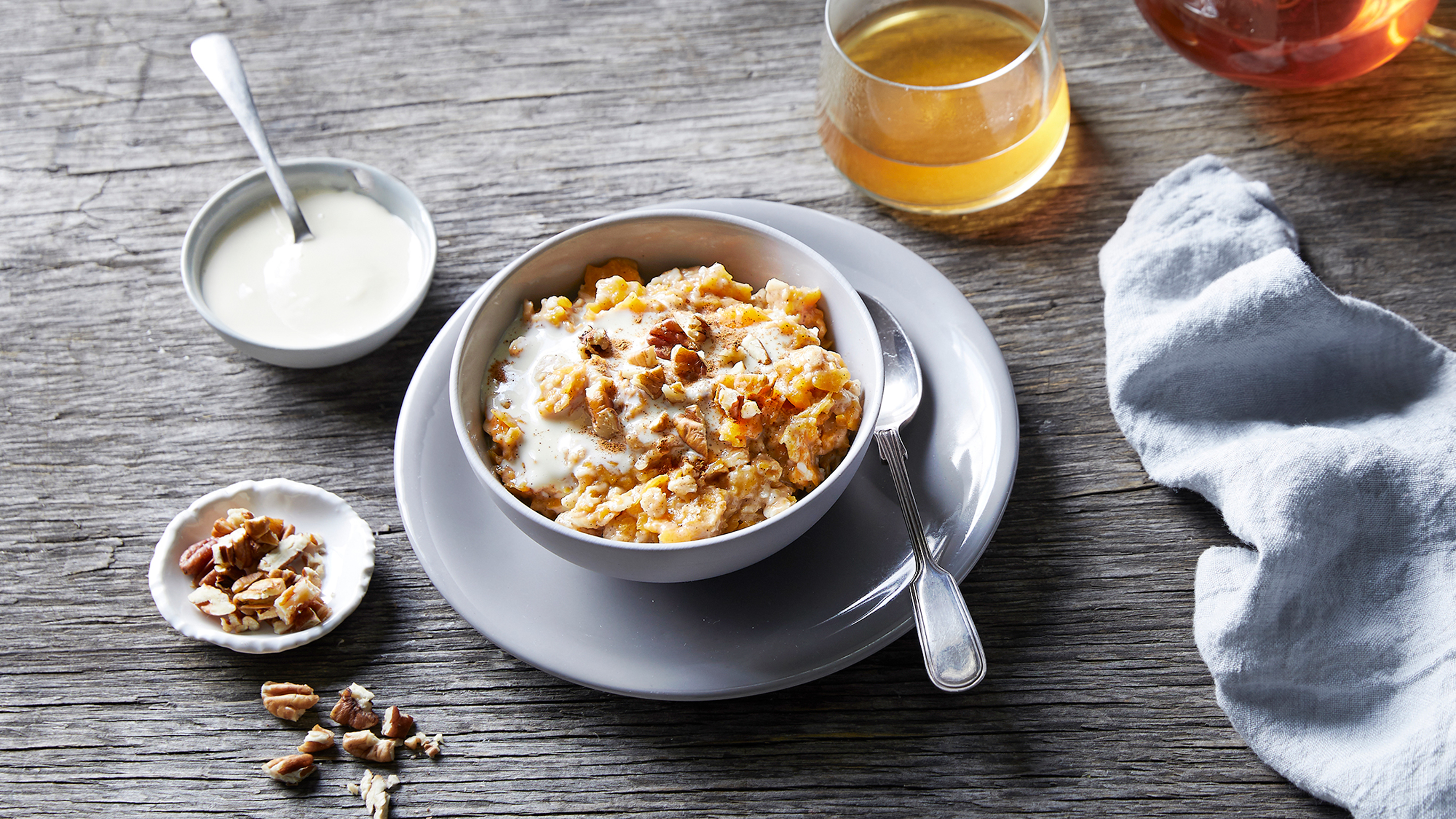 Pumpkin Pie Oatmeal, from the Centr meal plan.