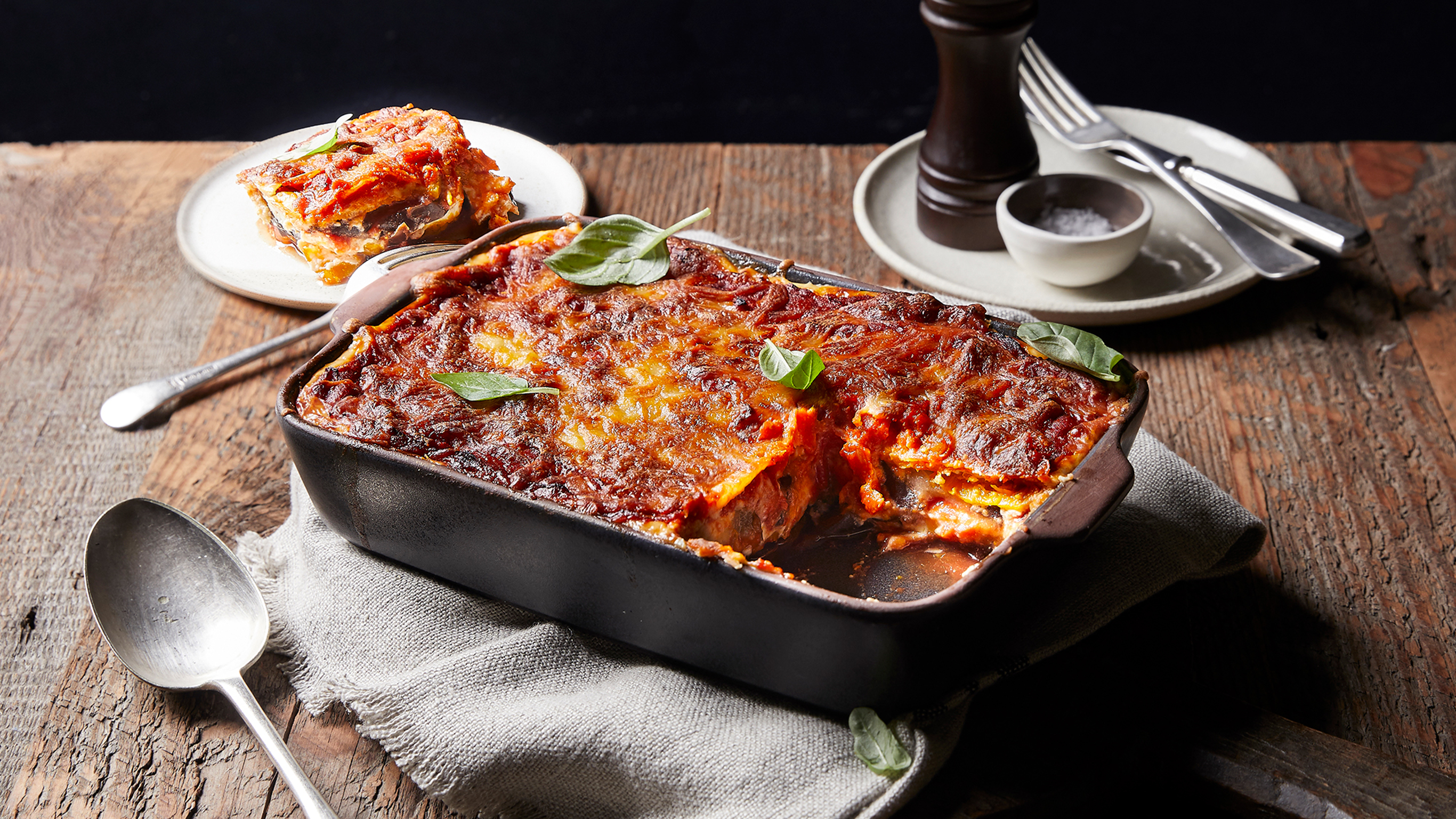 Squash, Eggplant & Ricotta Lasagna, from Centr meal plan.
