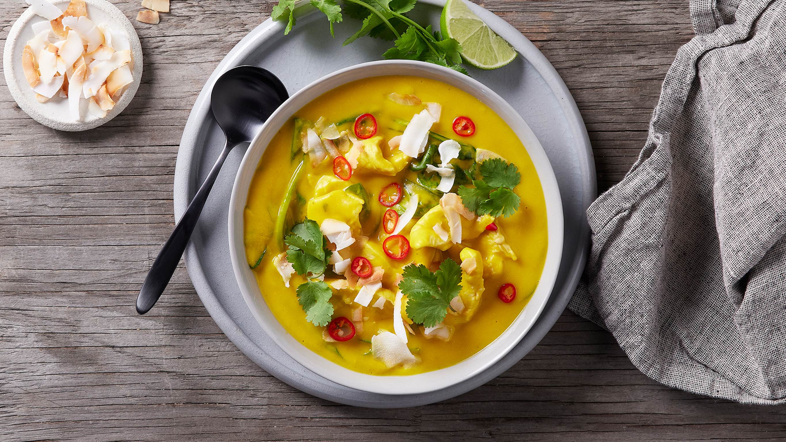Curry Chicken, Squash & Coconut Soup, from the Centr meal plan.