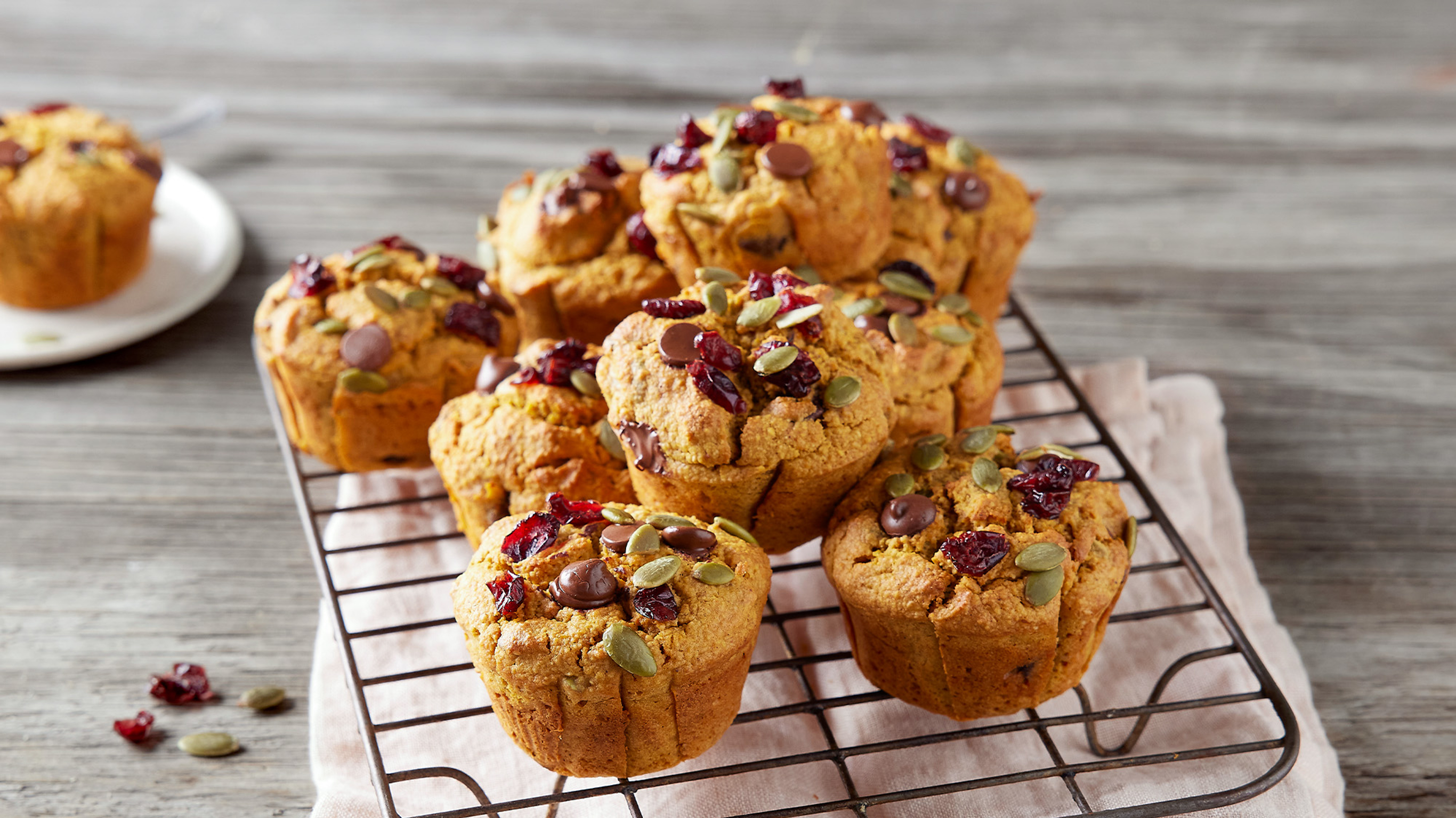 Most likely to get you moving: Dan’s Pumpkin Trail Mix Muffins