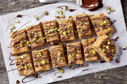Choc Pistachio Cookie Dough Bar