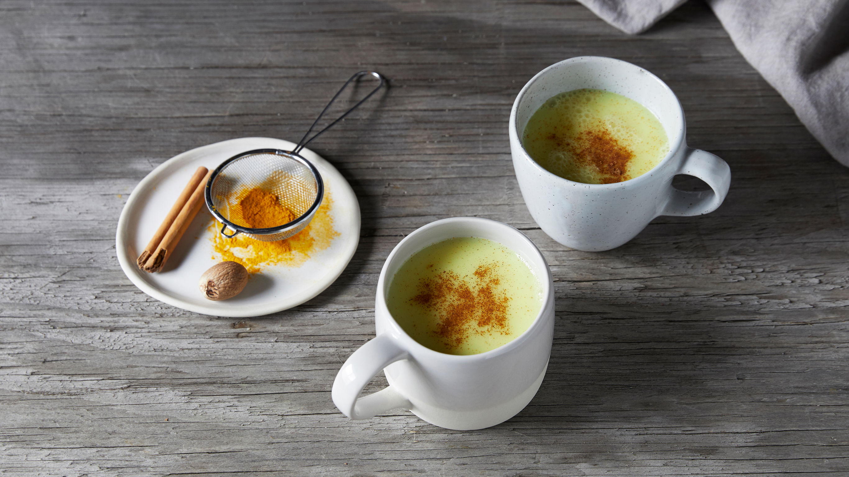 Golden Turmeric Milk from the Centr meal plan.