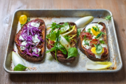 Italian-style Toasted Open Sandwiches