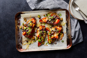 Mexican Baked Sweet Potato with Black Beans