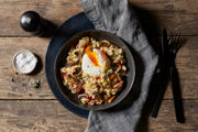 Savoury Oats with Prosciutto & Mushrooms