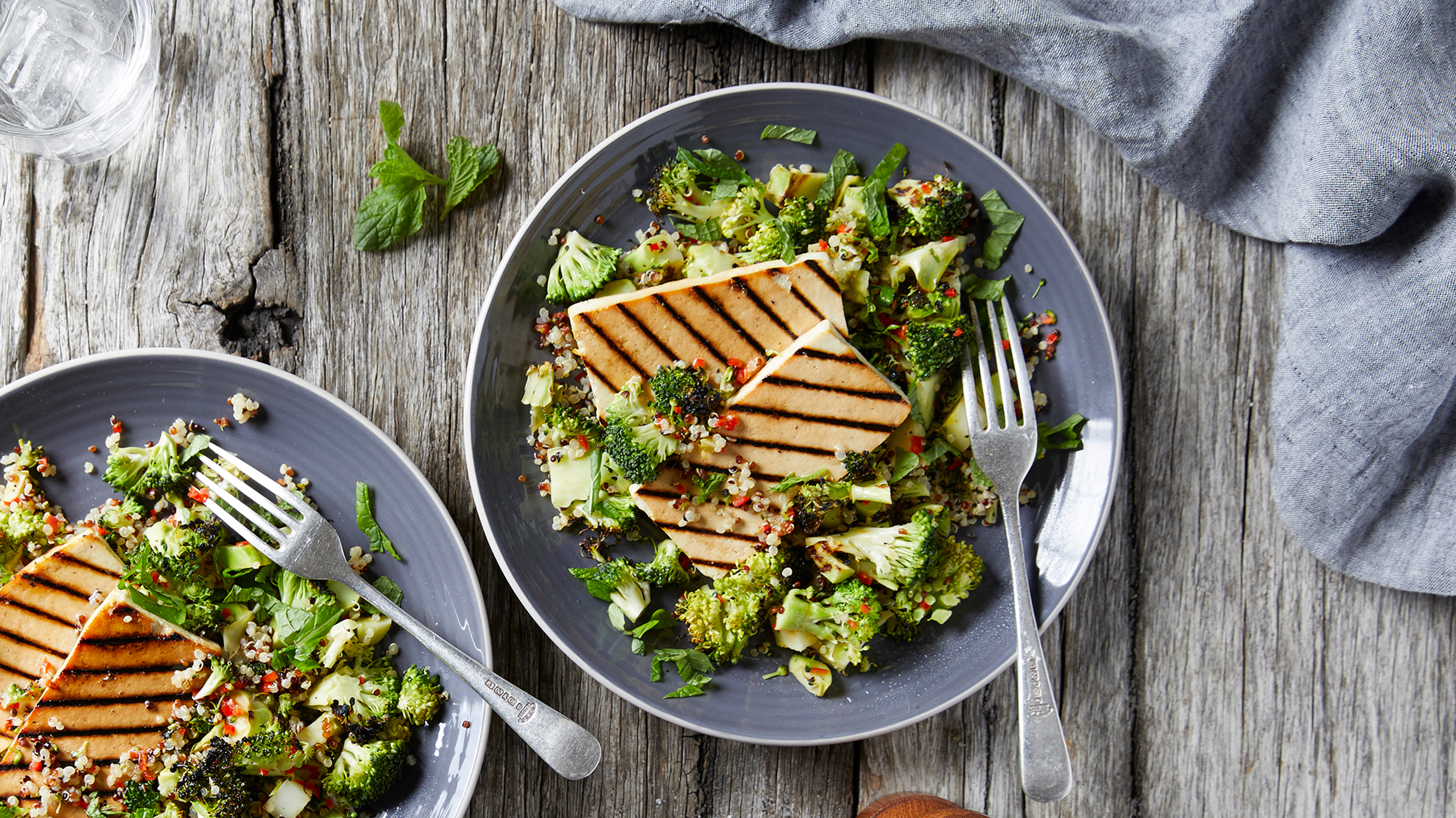 Charred Broccoli & Tofu Salad