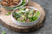 Charred Broccoli Salad with Pancetta, Mint & Almonds