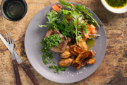 Steak & Roasted Potatoes with Herb Vinaigrette