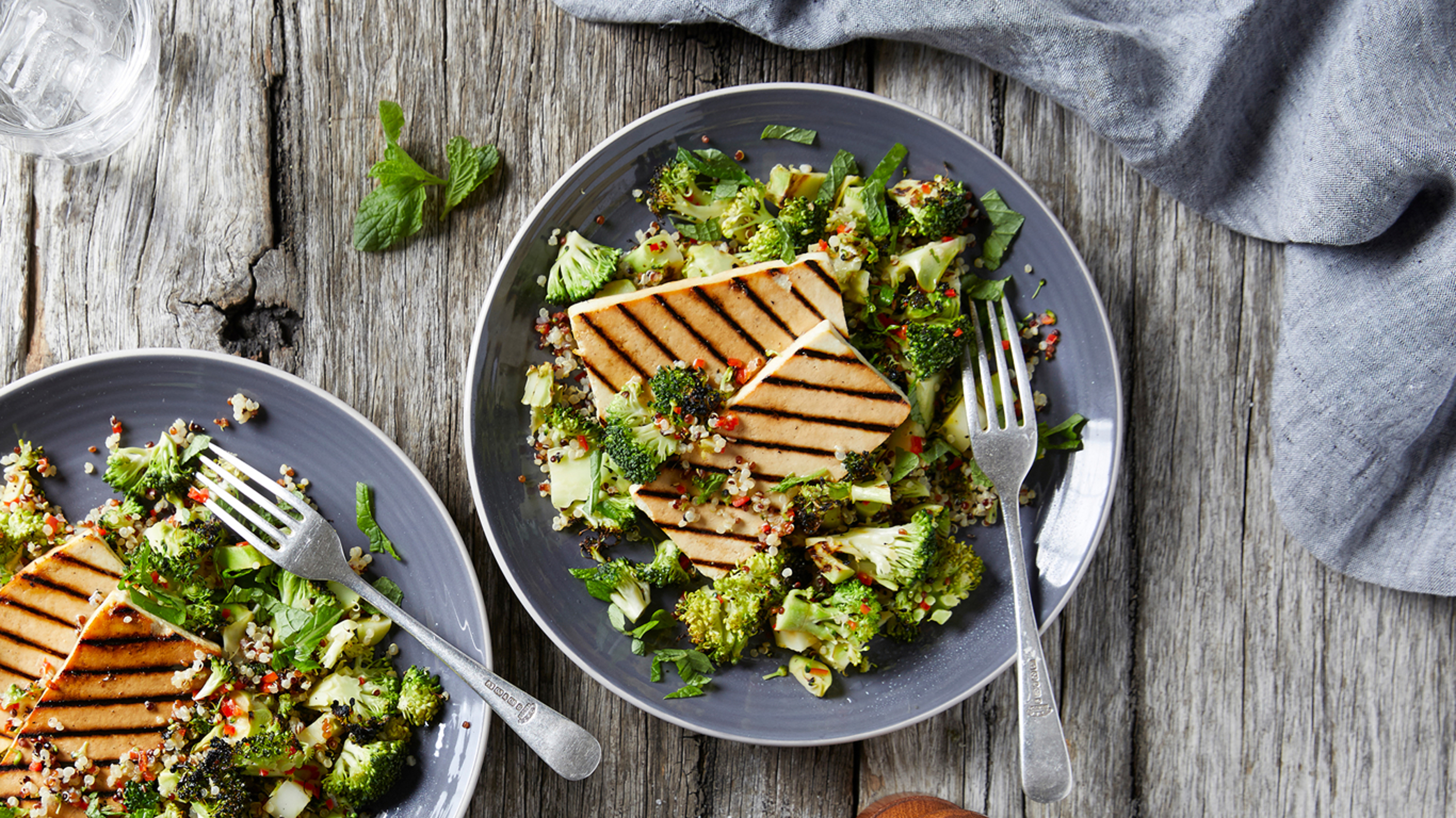Charred Broccoli & Tofu Salad