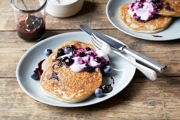Pancakes with Blueberry & Maple Compote