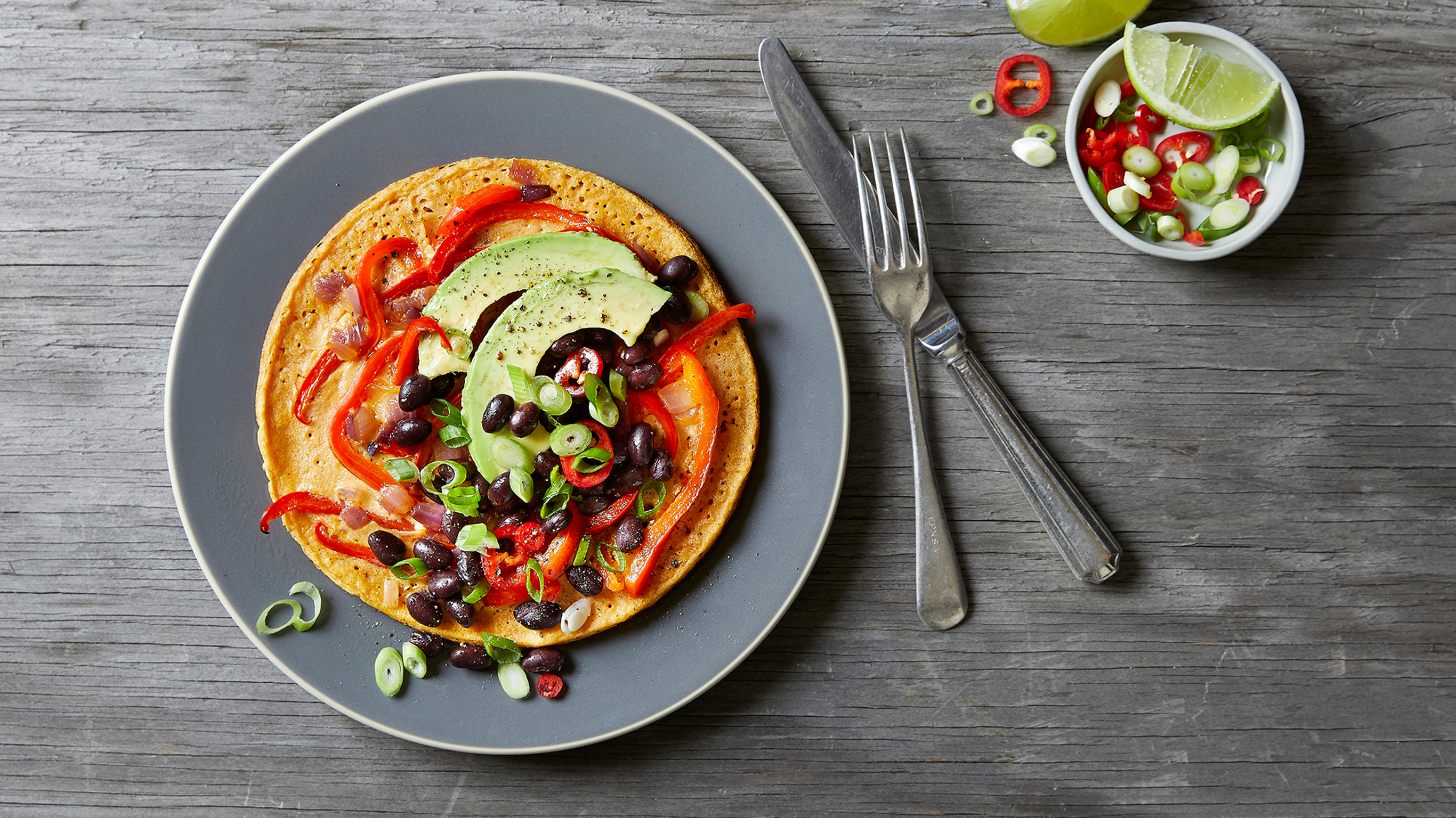 Simon Hill’s Mexican-inspired Chickpea Omelette