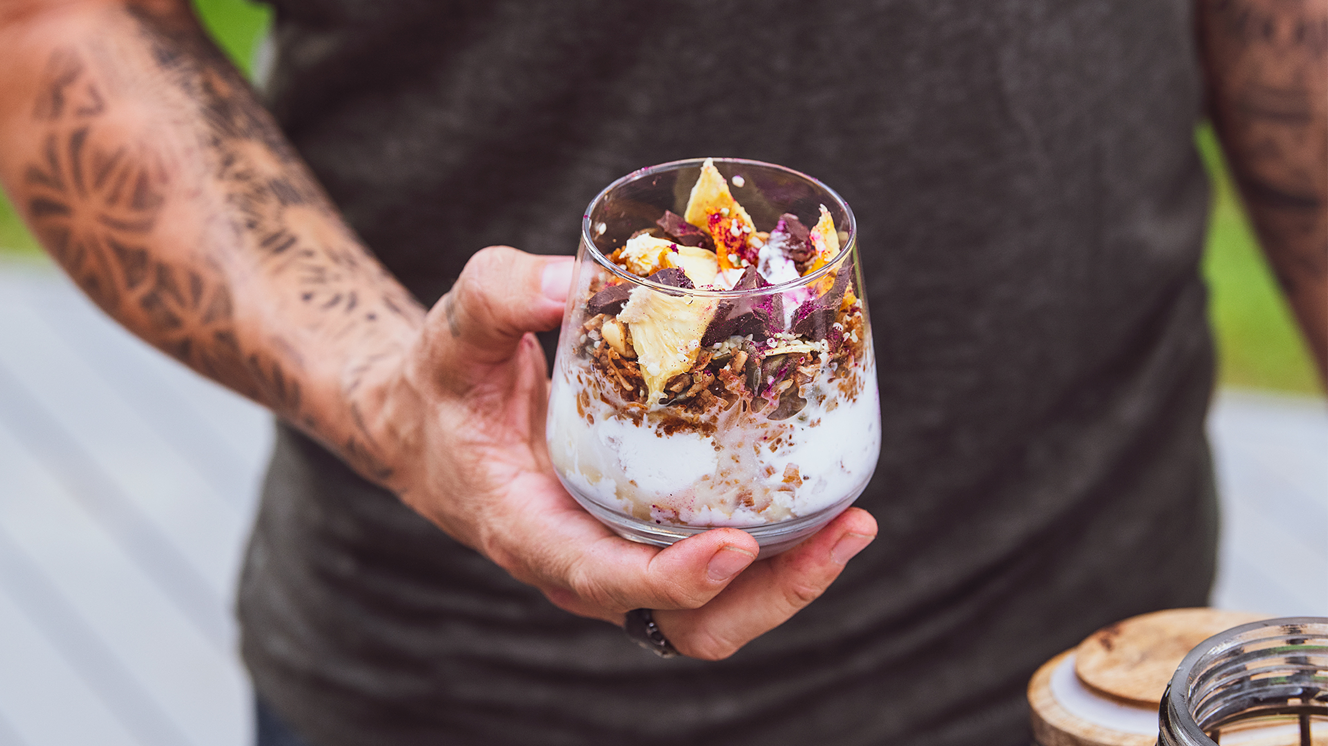 Luke Zocchi's Dried Fruit & Yogurt Parfait