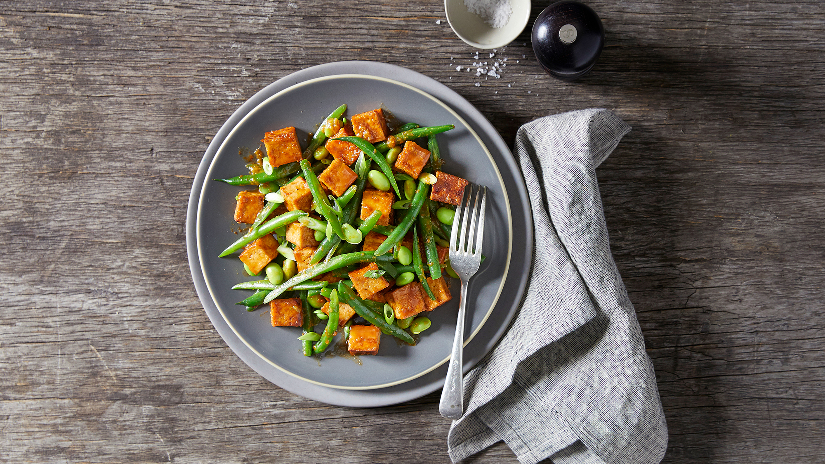 Spicy Tofu Stir Fry from the Centr meal plan.