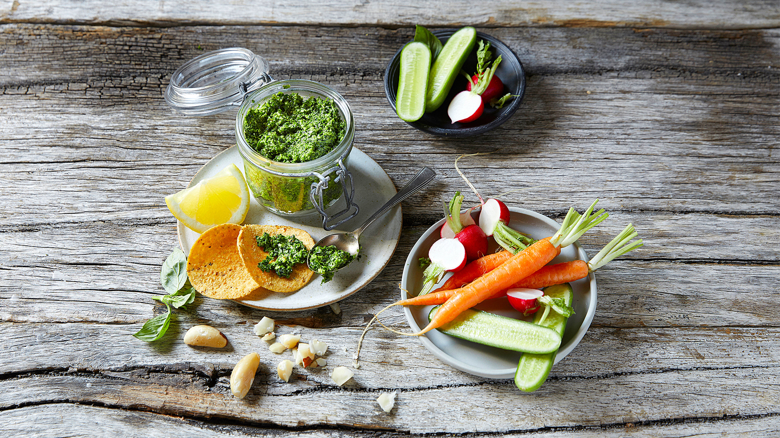 Sergio Perera's Kale & Brazil Nut Pesto Dip
