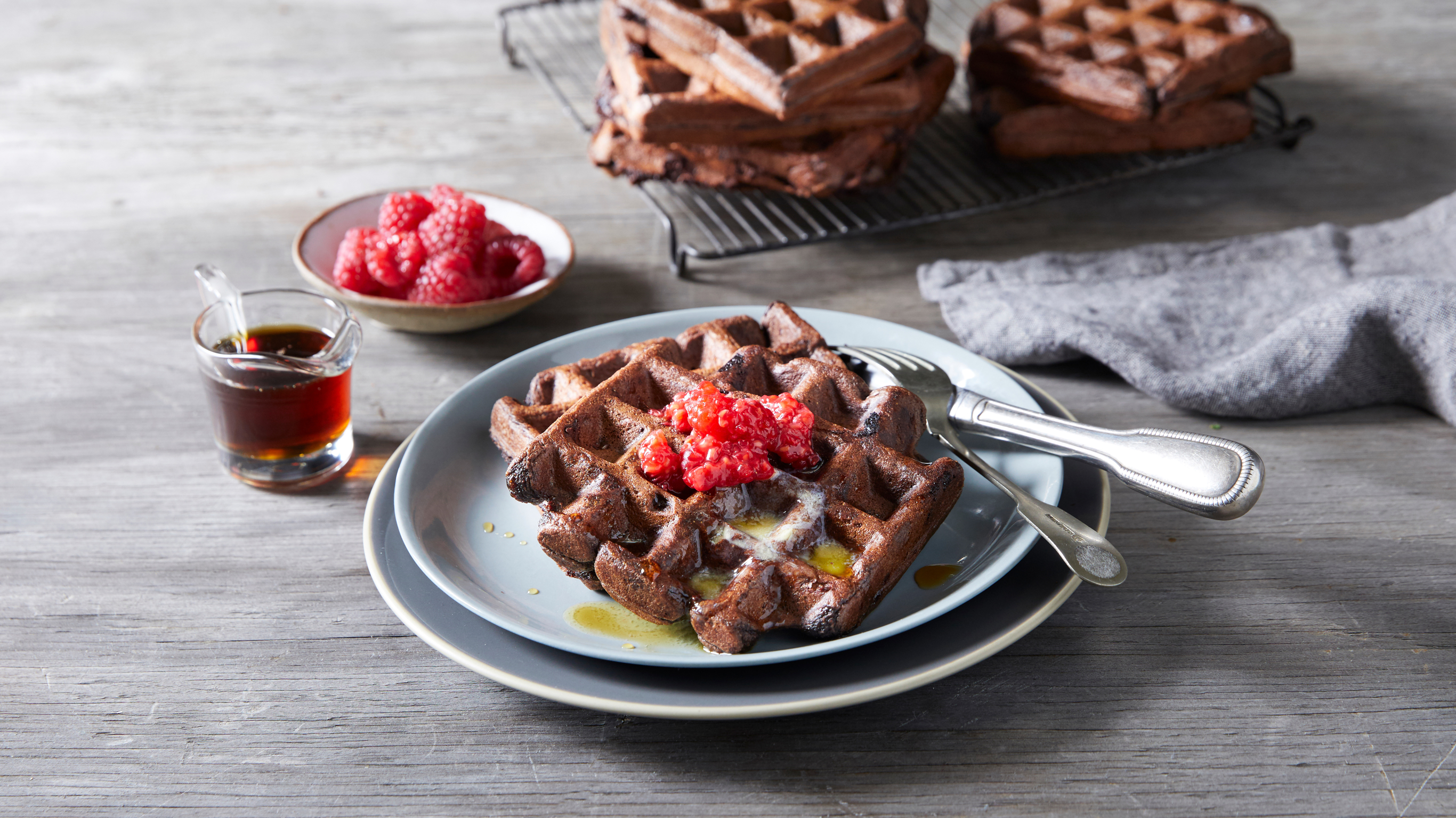 Sergio Perera's Chocolate Buttermilk Waffles