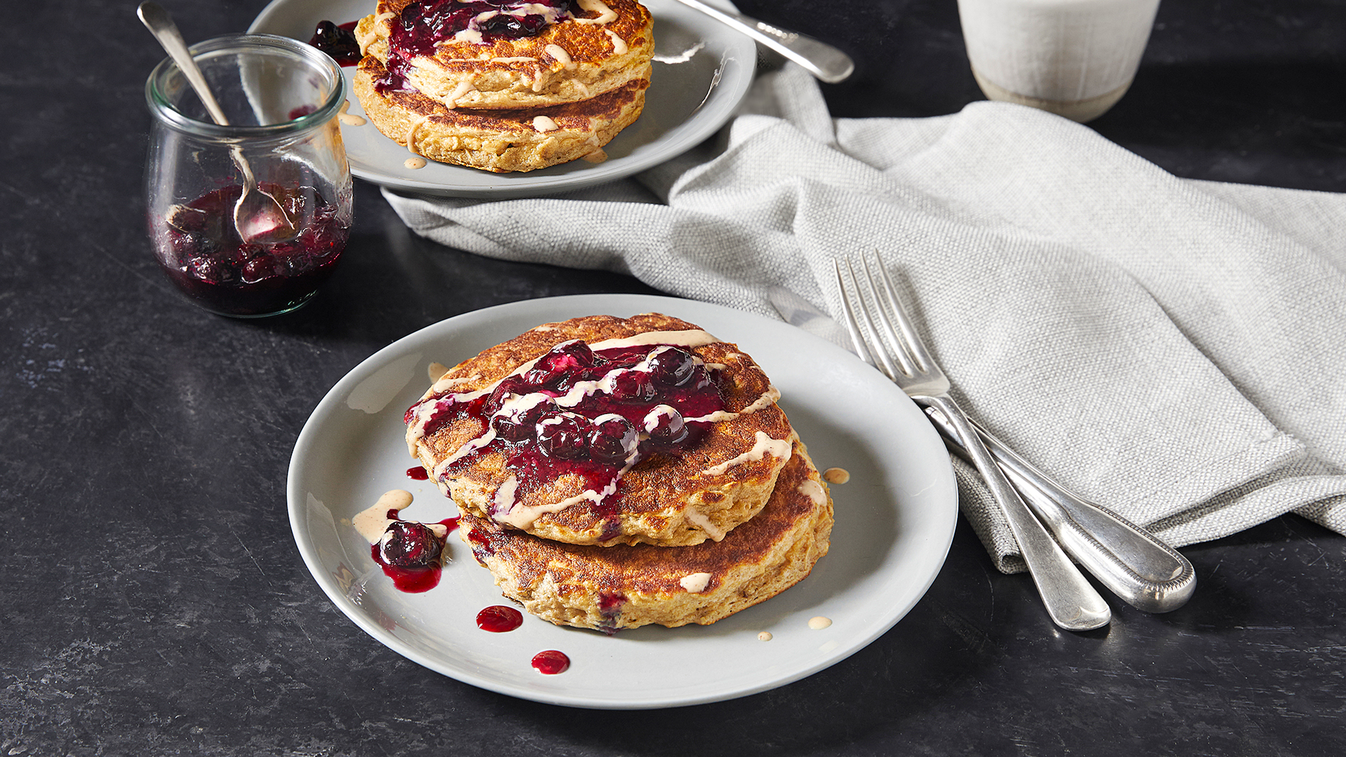 Berrylicious ricotta pancakes