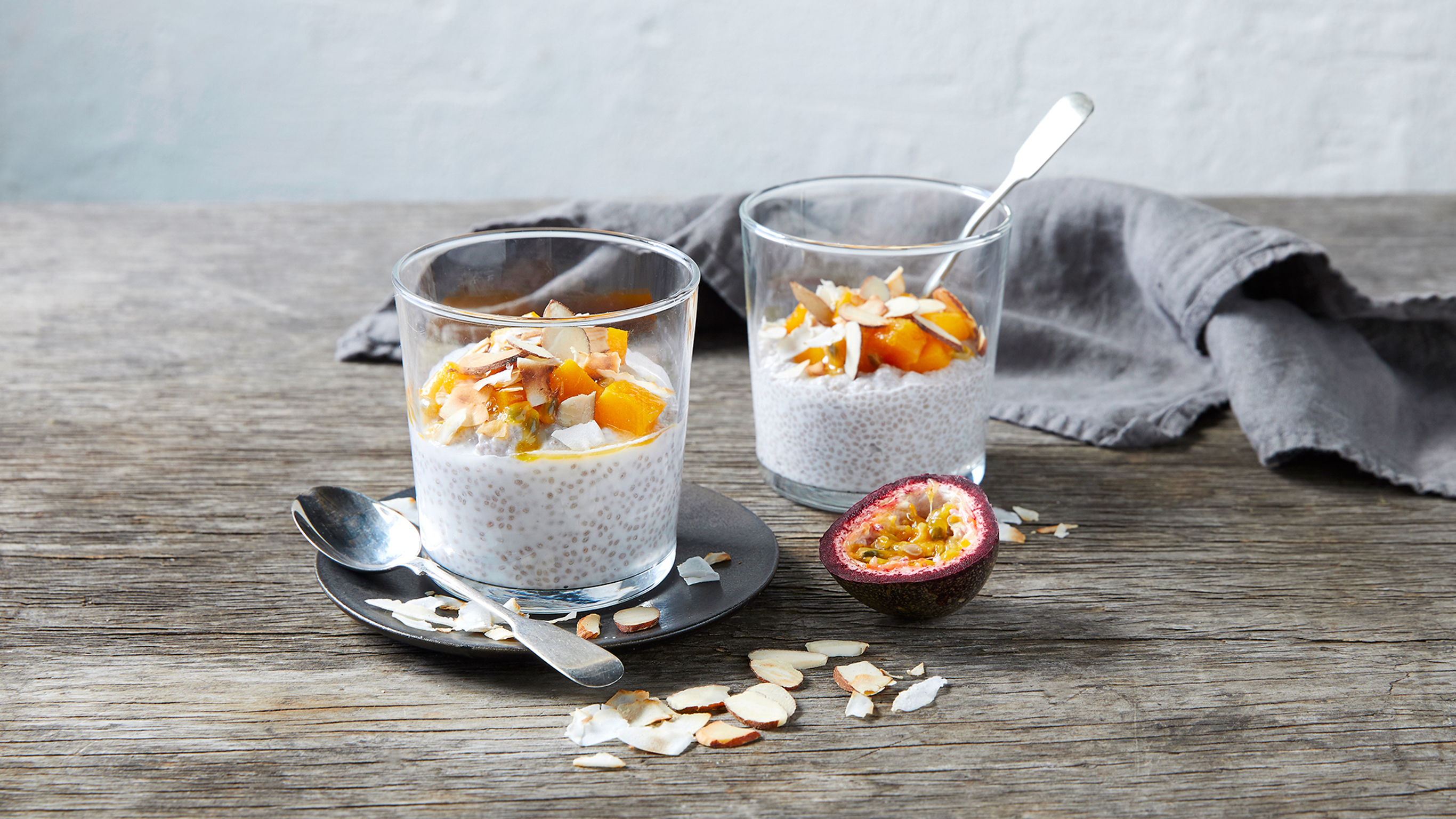 Coconut Chia Pudding with Mango