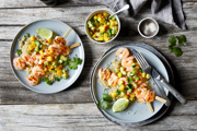 BBQ Prawns with Mango Salsa