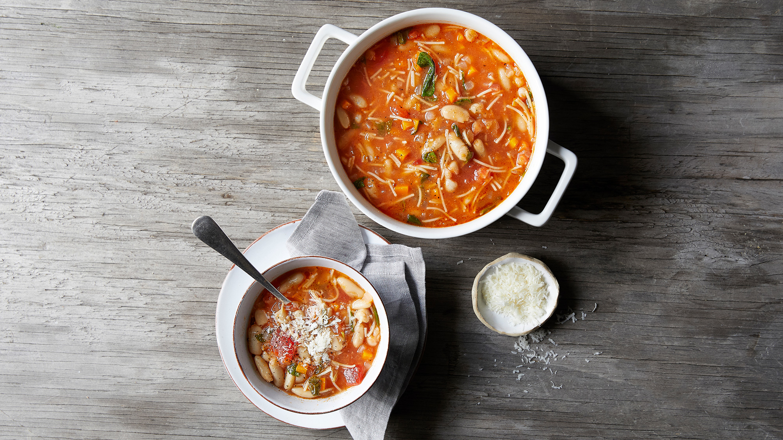 Minestrone with Broken Pasta