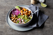 Mushroom & Tofu Fajita Bowl