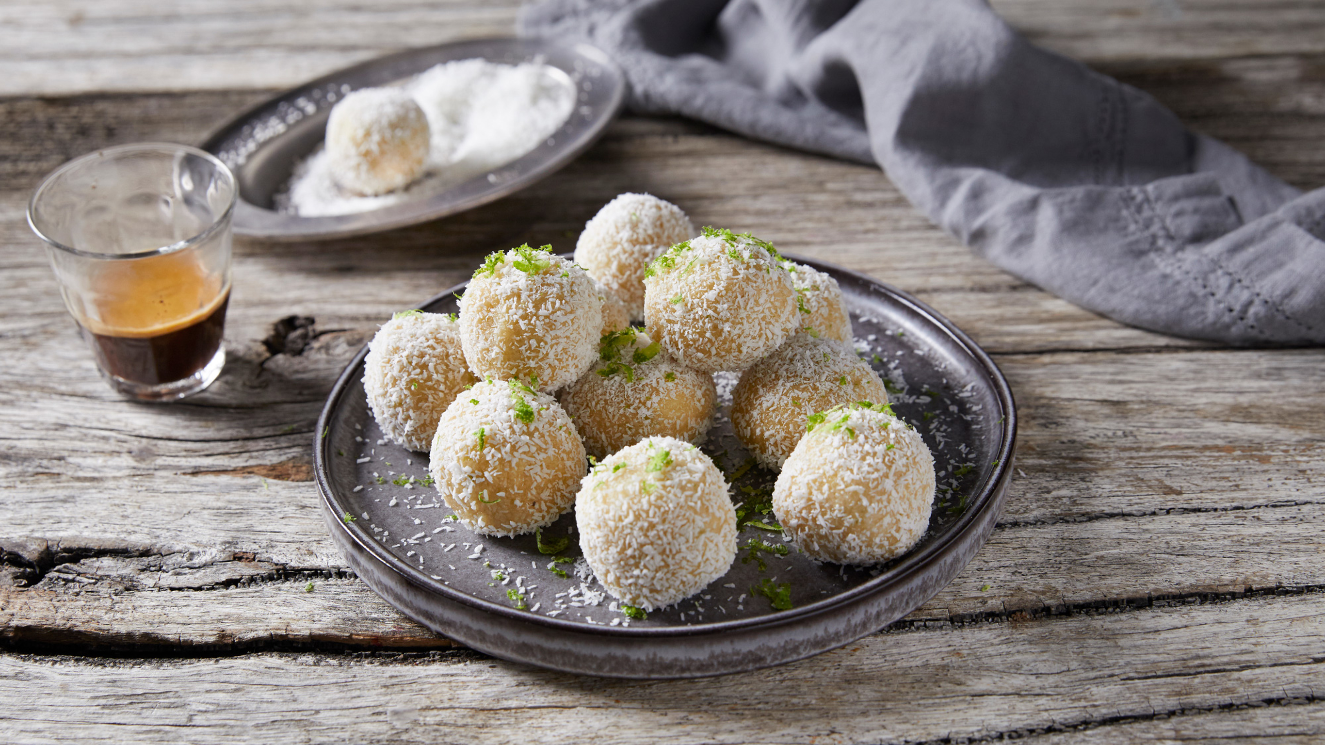 Lime & Coconut Bliss Balls from the Centr meal plan.