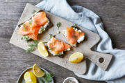 Smoked Salmon, Dill & Goat’s Cheese on Pumpernickel