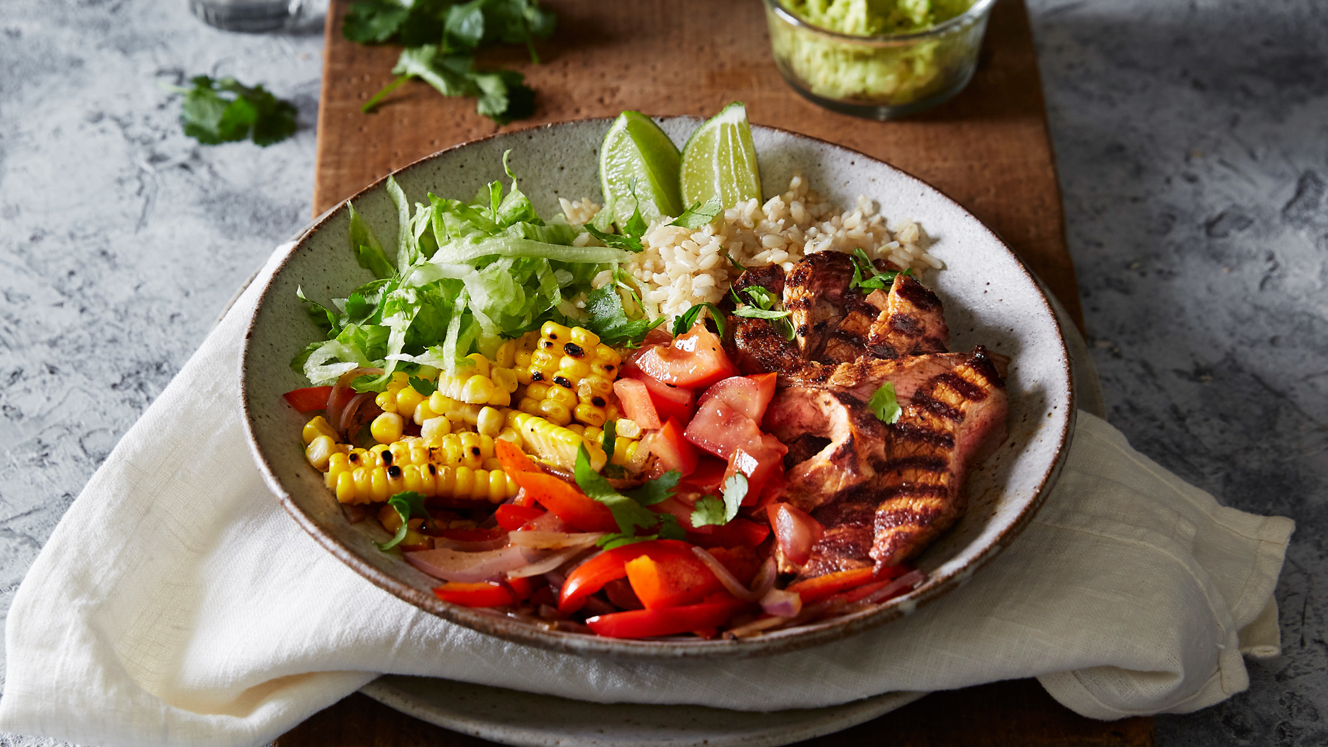 The Mexican Seared Steak Bowl from Centr's recipe library.