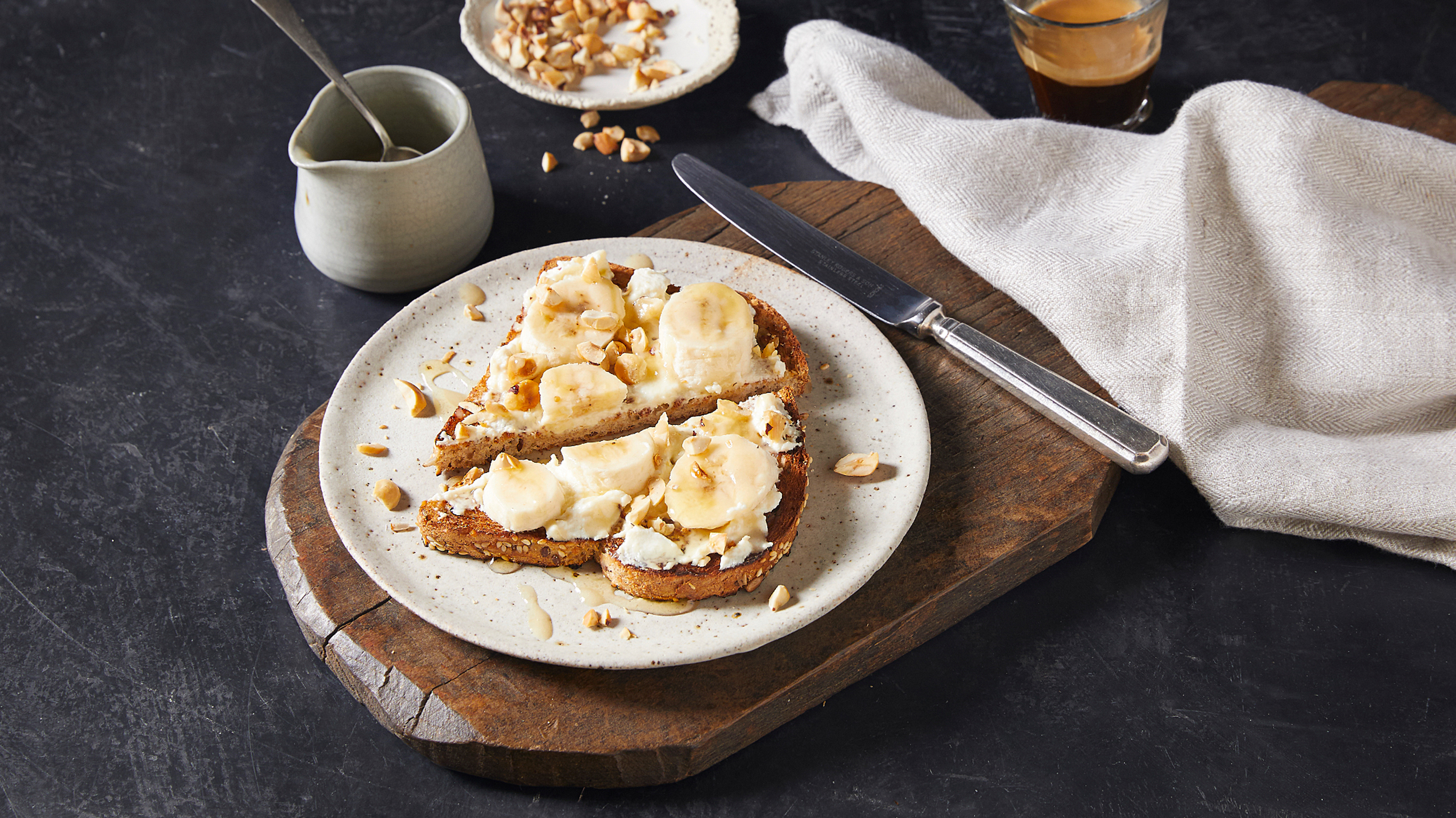Nutty Banana Toast
