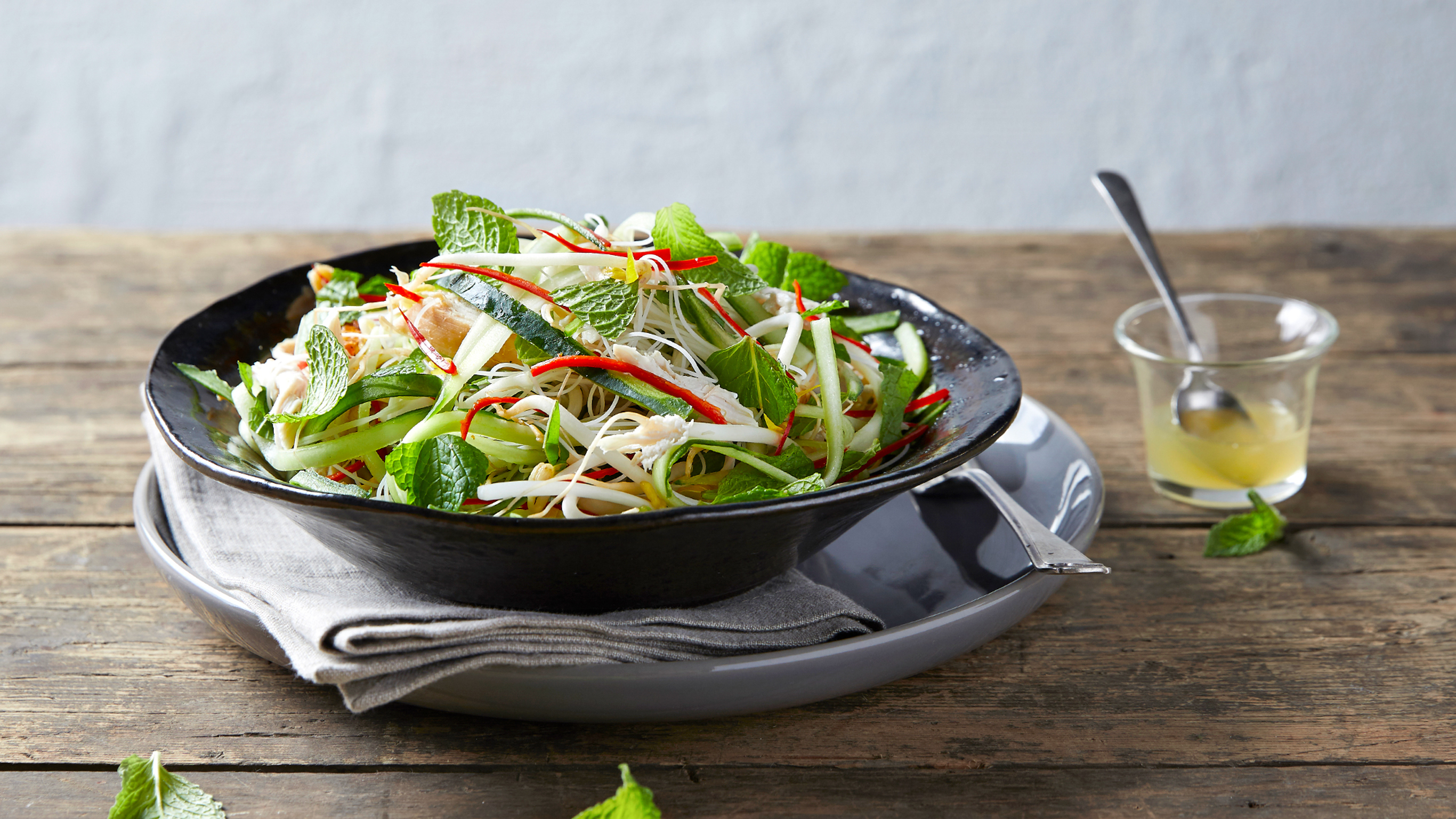 Asian Chicken & Rice Noodle Salad from the Centr meal plan.