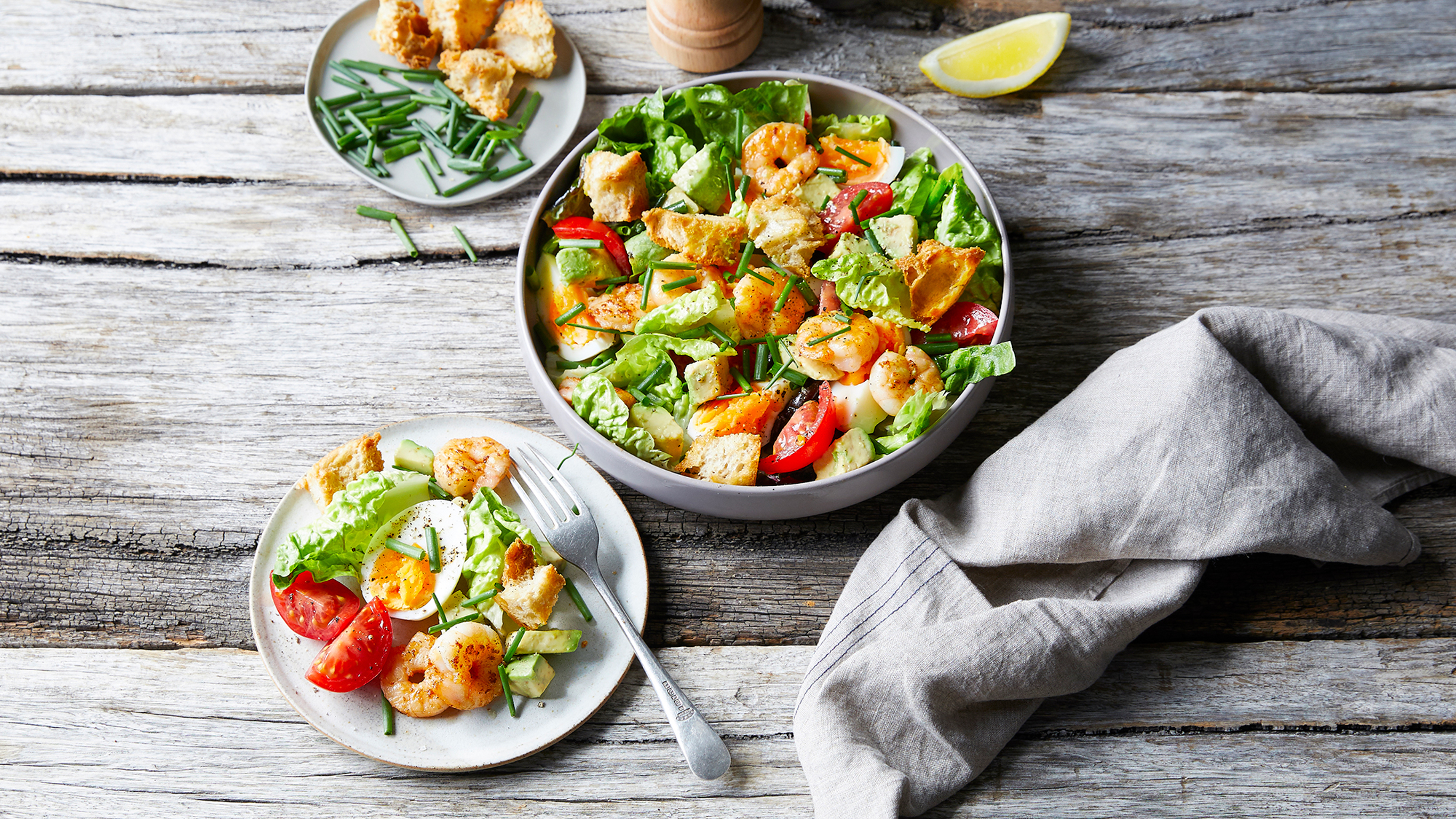 Shrimp Caesar Salad from the Centr meal plan.
