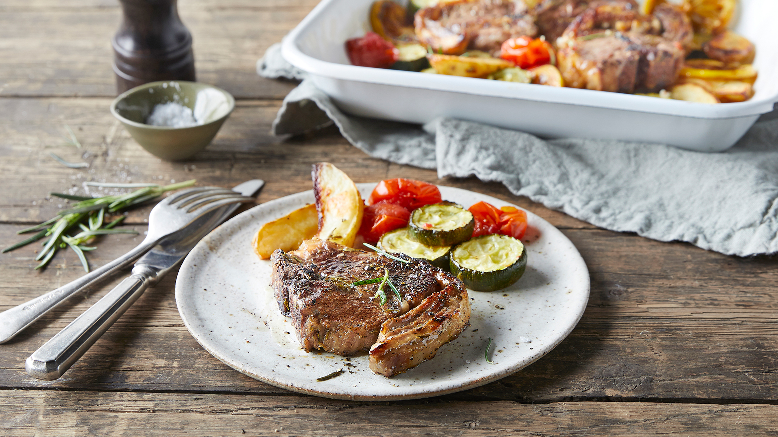 One-pan Roast Lamb Chops
