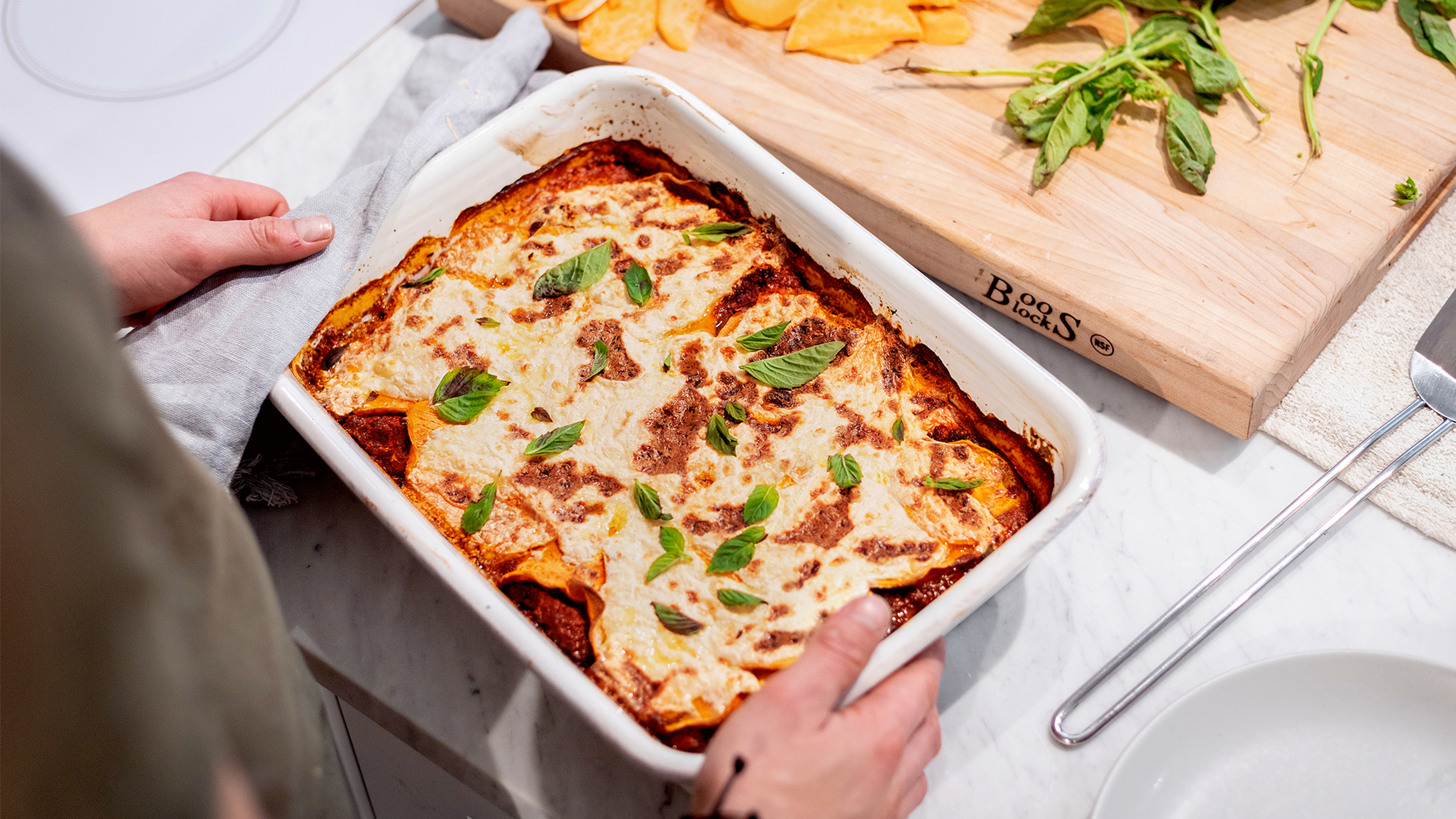 Dan Churchill's Sweet Potato Vegetarian Lasagne