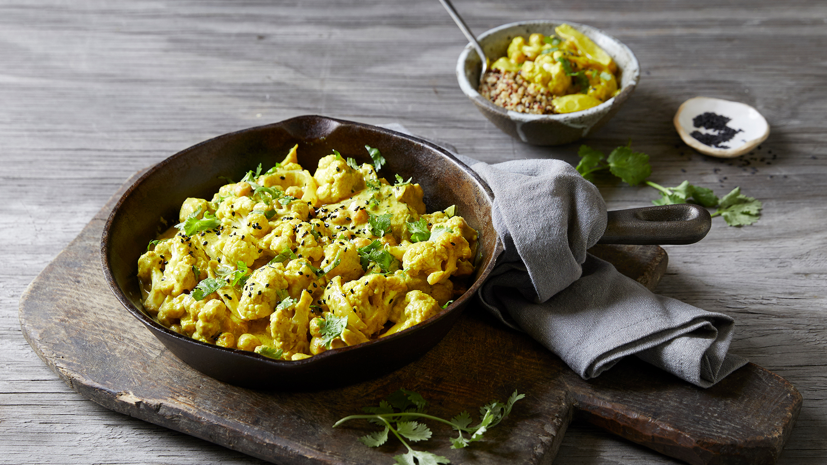 Simon Hill's Chickpea & Cauliflower Curry from the Centr meal plan.