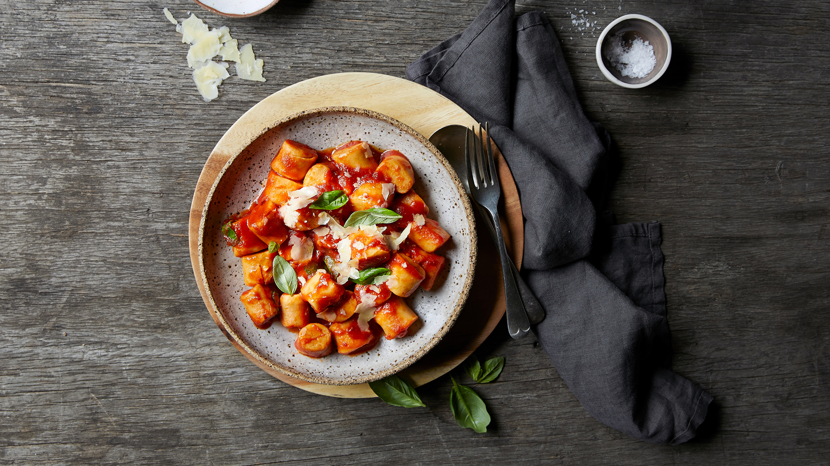 Sweet Potato Gnocchi with Spicy Tomato Sugo