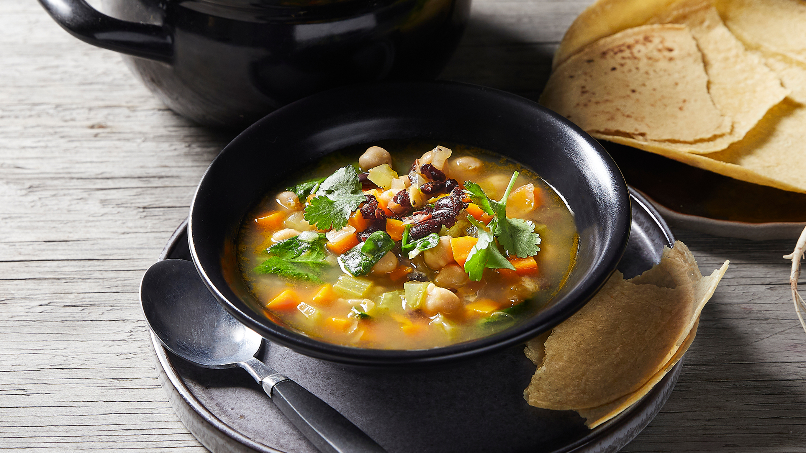 Mexican-inspired Chickpea Soup