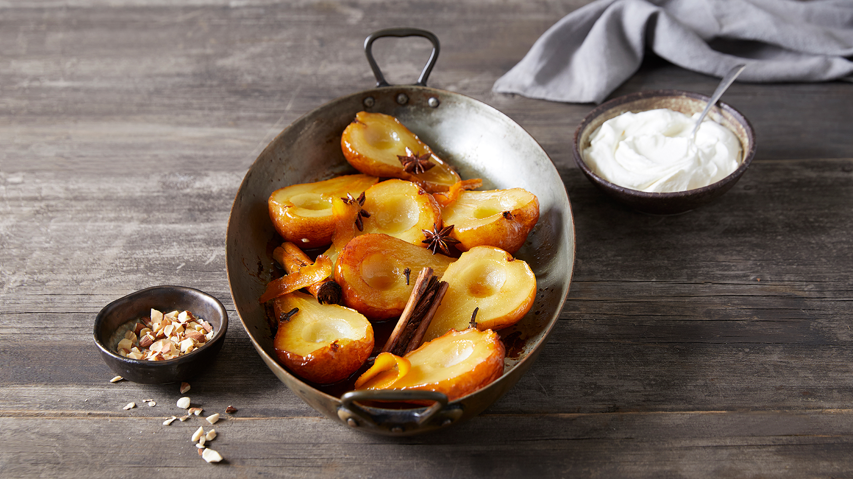 Sergio's Roasted Pears with Coconut Yogurt