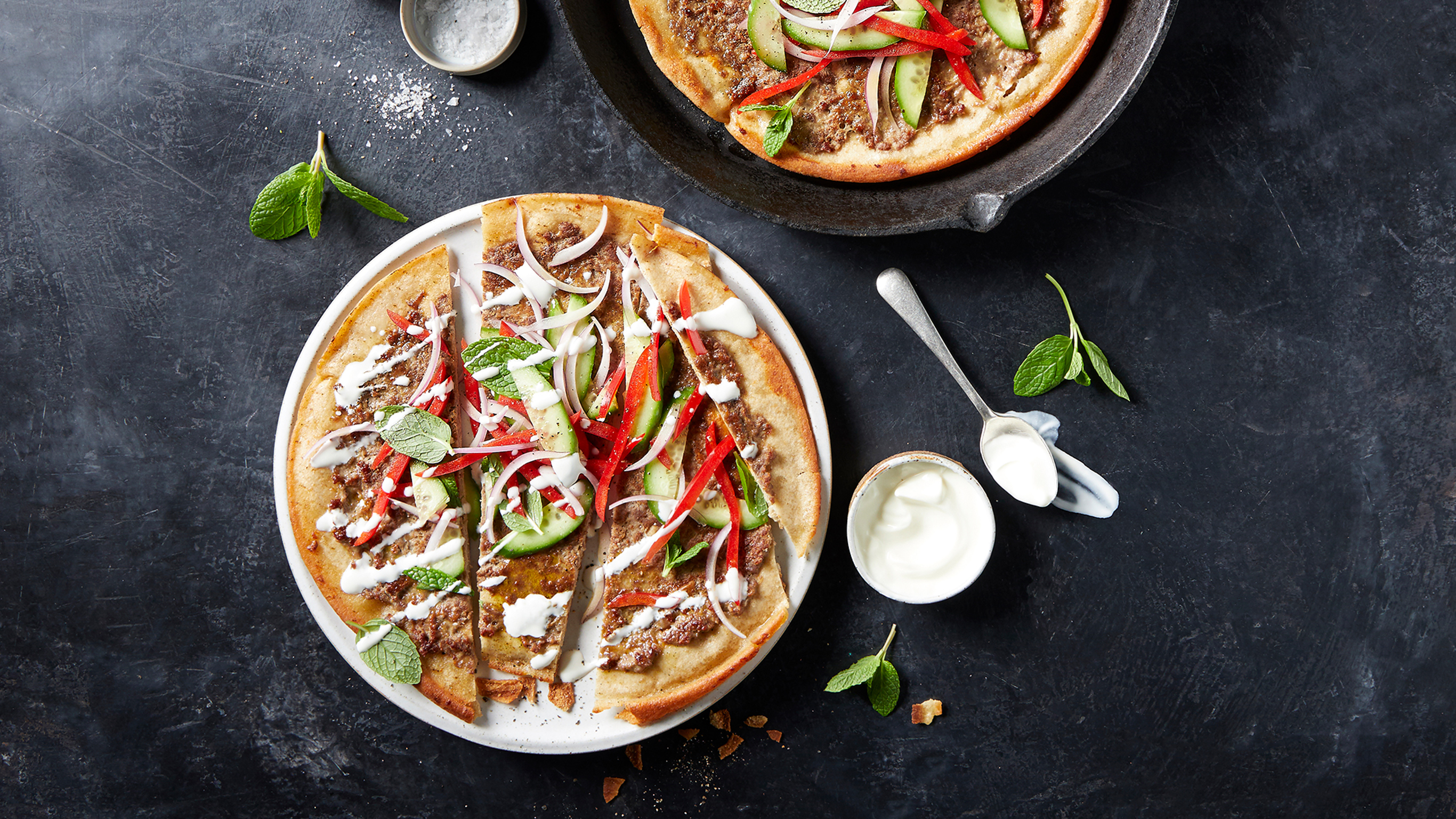 Crispy Lamb Flatbread