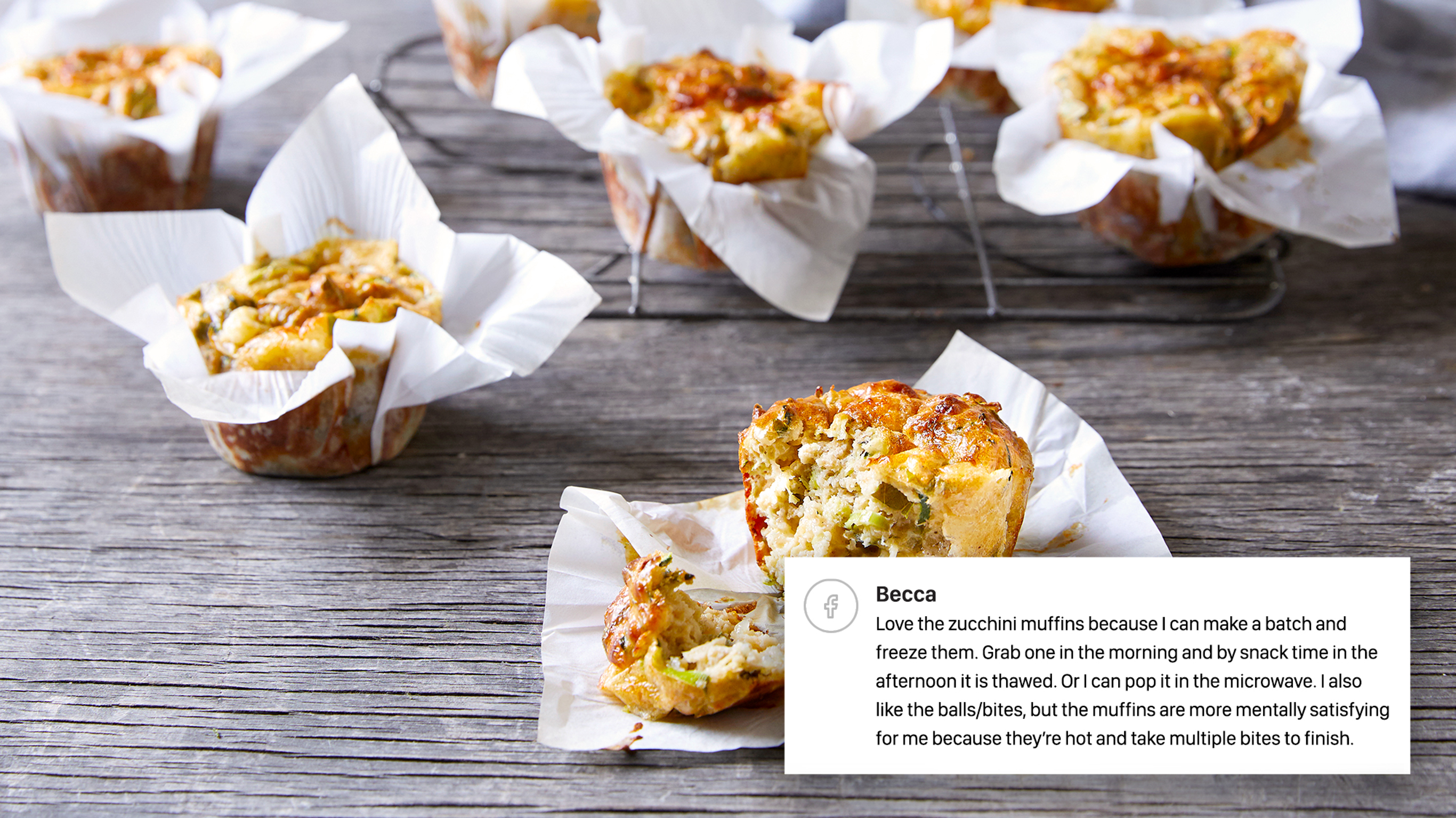 Cheesy Zucchini Muffins